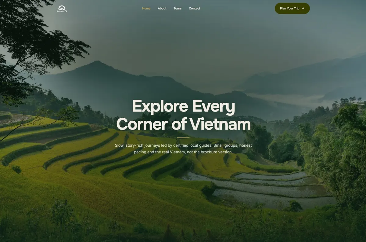 Navigator Vietnam website built by Edweb Media