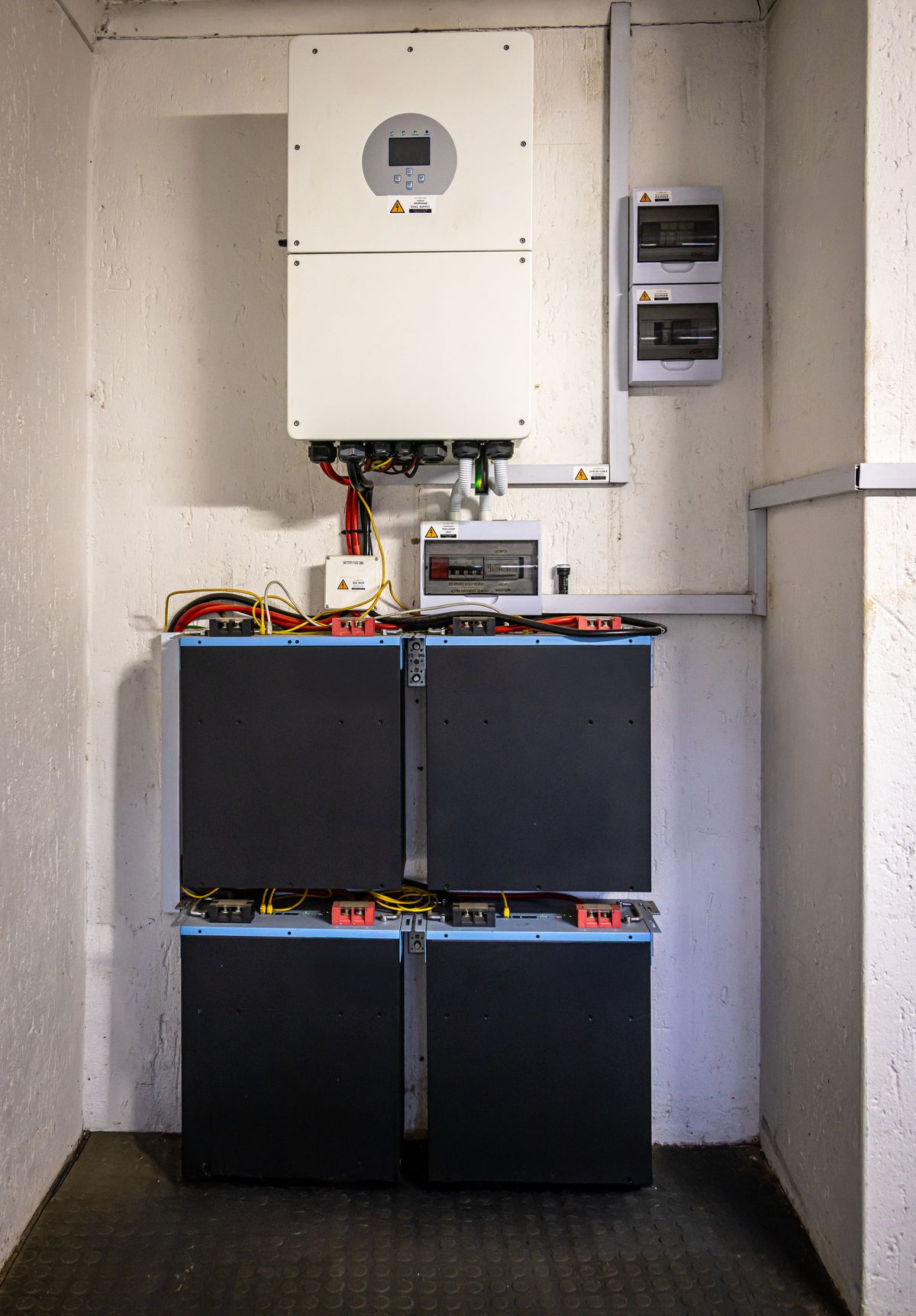 Inverter system installed in a home