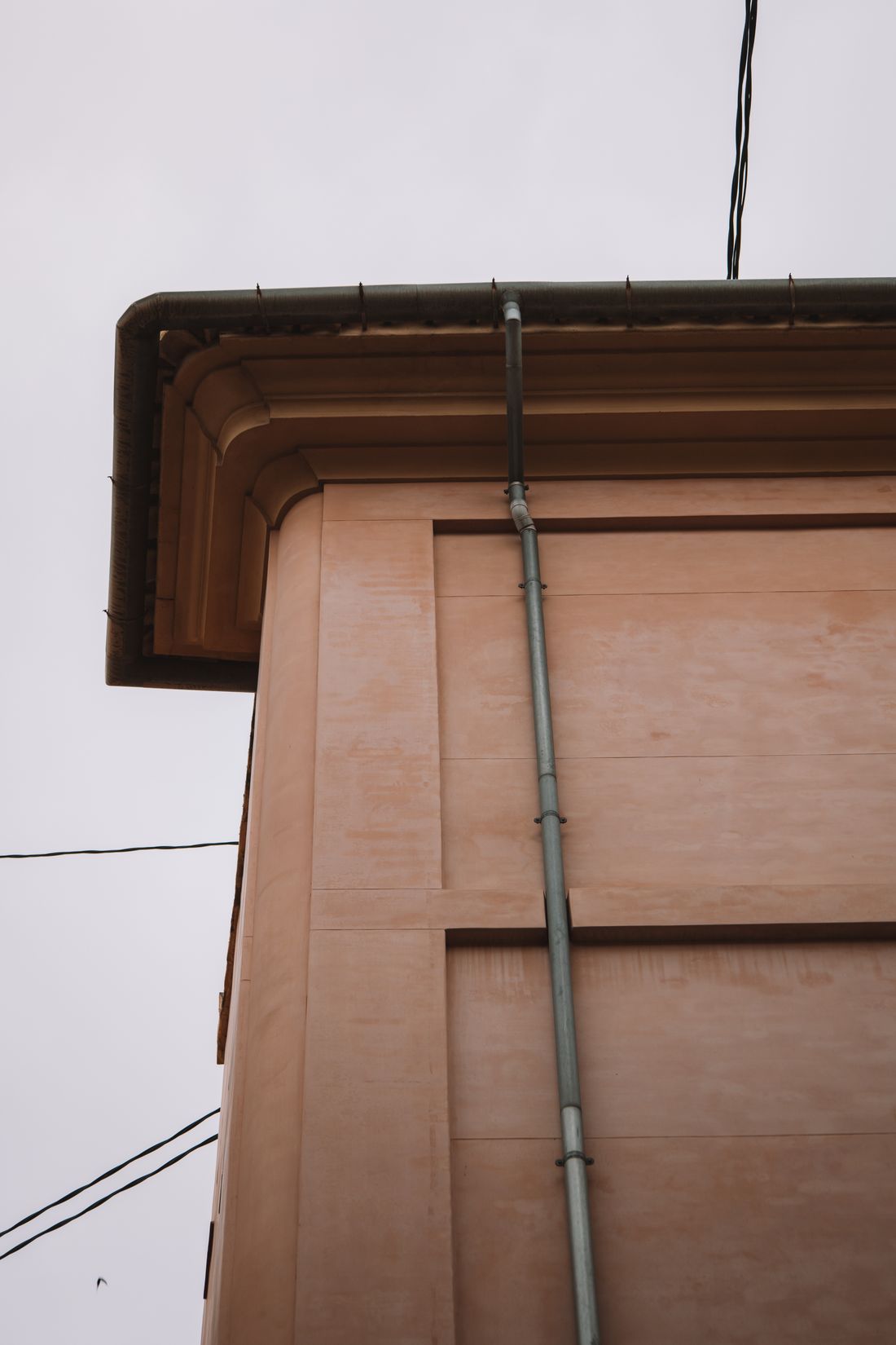 Polycarbonate light sheets set into a tile roof
