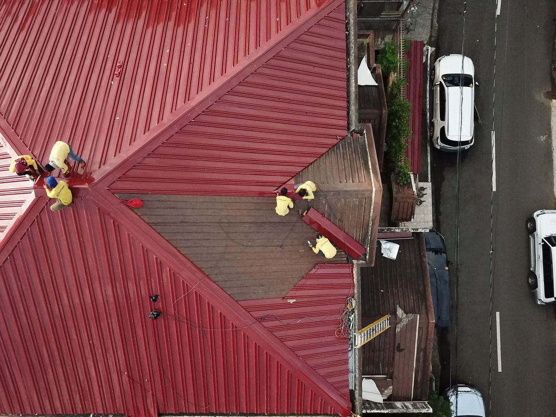 Waterproofed deck with a fresh membrane